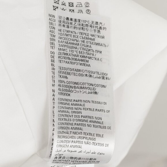 Balenciaga White Oversized Cotton Poplin Raw-Cut Shirt - Picture 12 of 13